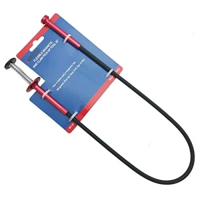 Abbildung von VASTOOLS Flexibler Krallengreifer mit Magnetstab /71cm, 2 in 1 Biegsam Magnetheber, 4 Finger Greifer