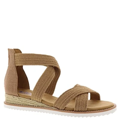 Abbildung von Skechers Desert KISS Espadrille, Damen, Größe: 38, Tan Schuhe