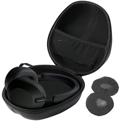 Abbildung von ProCase Kopfhörer Tasche Headphone Case für Sony WH 1000XM4/WH CH710N, Beats Solo3/2, Bose QC, BL Everest 700/300 Reisetasche Tragetasche Headset Hülle mit 2 Staubschutzhüllen Schwarz