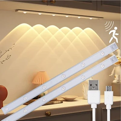 Abbildung von LED&#039;s light LED Unterbauleuchte 0401784 Akku Unterbauleuchte, LED, Bewegungssensor dimmbar 68cm 1,5W USB C RGB warmweiß