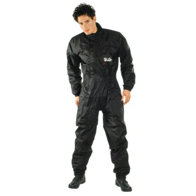 Abbildung von Modeka Black Rain Regenkombi 1 Teiler (Black,XL)