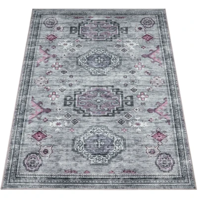 Abbildung von Paco Home Teppich &quot;Bordeaux 244&quot;, rechteckig, Kurzflor, Orient Optik, Vintage Design, waschbar