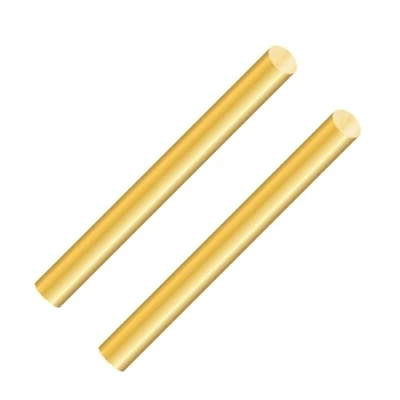 Abbildung von LAVMHAB Messingstab 8mm x 150mm, Massive Runde Messingstangen für DIY Handwerk (2 Stück)