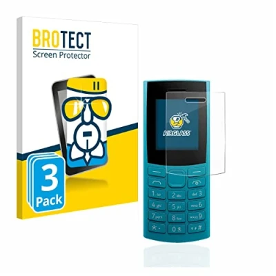 Abbildung von BROTECT Schutzglas für Nokia 110 4G (2023) (3 Stück) Schutzfolie Panzer Folie Glas [Extrem Kratzfest 9H, Anti Fingerprint, Ultra Transparent]