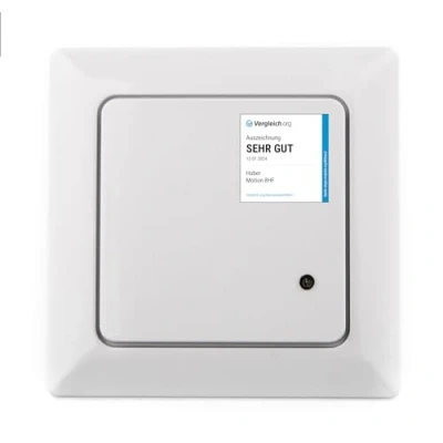 Abbildung von HUBER MOTION 8 HF Hochfrequenz Bewegungsmelder UP 180 LED geeignet, Radar Sensor inkl. Rahmen, 3 Draht Technik mit Relais