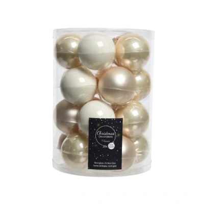 Abbildung von Kaemingk Glaskugel Weihnachtskugeln Christbaumschmuck Perle Mix 20 STK