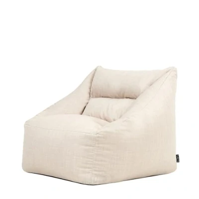 Abbildung von Icon Natalia Sitzsack Sessel für Erwachsene, Beige, Stoff Drinnen und Draußen, Riesen mit Füllung, Bequemer Sessel, Garten, Terrasse, Lounge, Wohnzimmer Möbel