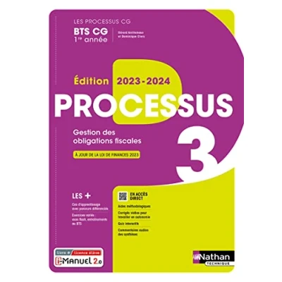 Abbildung von processus 3 BTS CG 1ère année (Les CG) Livre + licence élève 2023