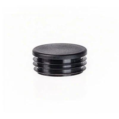Abbildung von EMFA Lamellenstopfen rund 40mm Schwarz 5 Stück Rohrstopfen Endkappe Stahlrohr Kunststoff Stopfen für Rundrohre Rohrverschlussstopfen Kunststoffkappen Rohre Rohrendkappen 4cm