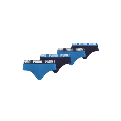 Abbildung von Puma Basic Brief 4 PACK Slip, Herren, Größe: Large, True blue