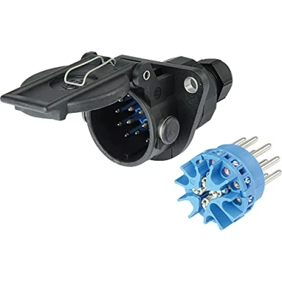 Abbildung von HERTH+BUSS ELPARTS 51305639 Anhängersteckdose 24 15 mit Lamellenkappe 12098 IP 69
