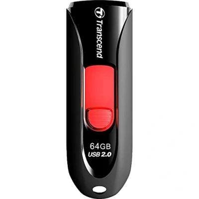 Abbildung von Transcend TS64GJF590K JetFlash 64GB Speicherstick USB 2.0 schwarz/rot