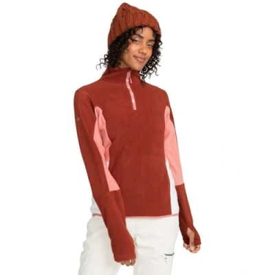 Abbildung von Roxy Sayna HALF ZIP OTLR CRC0 Fleecepullover, Damen, Größe: XL, Smoked