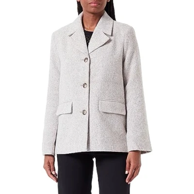 Abbildung von Pieces Pcjudo Blazer, Damen, Größe: Small, Light grey melange