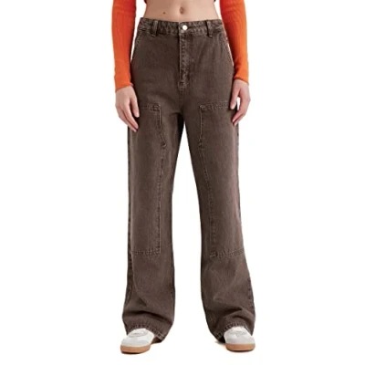 Abbildung von DeFacto Damen A0393AX Jeans, Brown, 40
