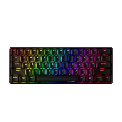 Abbildung von HyperX Alloy Origins 60 Mechanische Gaming Tastatur Ultrakompakter 60% Formfaktor Aqua Switch (Taktile) Double Shot PBT Keycaps RGB LEDHintergrundbeleuchtung, Schwarz