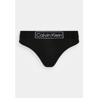 Abbildung von Calvin Klein Thong Stringtangas Damen, Schwarz (Black), S