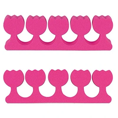 Abbildung von Zehentrenner, Pink Blumenform, Kosmetex Zehenspreizer Lackierhilfe für Fußnagel lackieren, 1 Paar