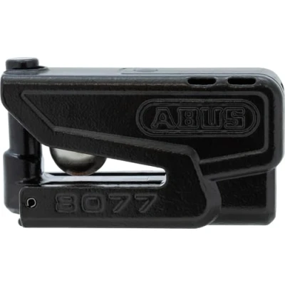 Abbildung von ABUS Bremsscheibenschloss Granit Detecto XPlus 8077 2.0 Motorradschloss mit Alarm und intelligentem Voralarm aus gehärtetem Stahl für den Schutz hochwertiger Motorräder Schwarz