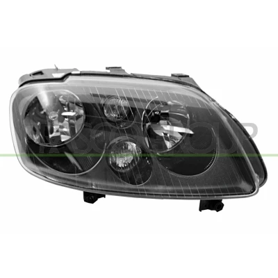 Abbildung von PRASCO VG7154905 Scheinwerfer rechts H7/H7 schwarz mit Stellmotor für LWR VOLKSWAGEN: Touran I