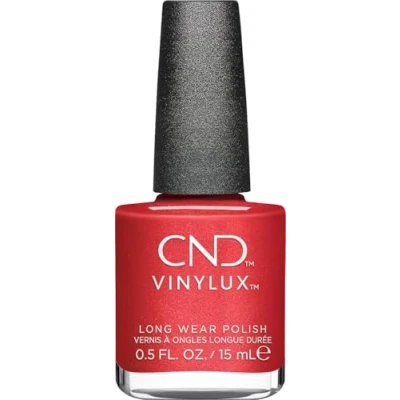 Abbildung von CND Nagellack Vinylux Dragon Slay All Day Nr.482 rot schimmer kratzfest &amp; schnelltrocknend Queen Tessential collection Original
