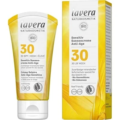 Abbildung von Lavera Sonnenschutz Sensitiv Sonnencreme Antiage LSF 30 Sonnenschutz, Damen, Größe: 50 ml, White