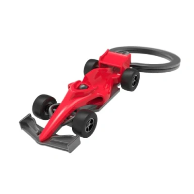 Abbildung von O meta[l]morphose METALMORPHOSE Schlüsselanhänger Heliumballon Gold Buchstabe S mit silberfarbenem Ballon Charm MTM10S, rot, 4x8x8, Formula Racer