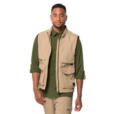 Abbildung von Jack Wolfskin Lightsome Wander M Weste, Herren, Größe: Medium, Sand storm