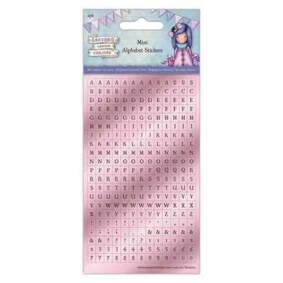 Abbildung von Mini Foil Alphabet Stickers (2pk) Santoro Birthday