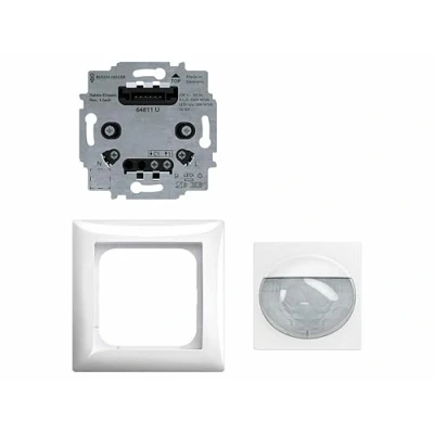 Abbildung von Busch Jaeger 62764 UJ 214 WL Wächter 180 flex Wireless Komplettset Komfort Sensor Multilinse Relais Einsatz Reflex SI Abdeckrahmen 1 Fach Alpinweiß 2CKA006200A0259