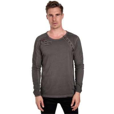 Abbildung von Rusty Neal Langarmshirt, Herren, Größe: XXL, Anthrazit