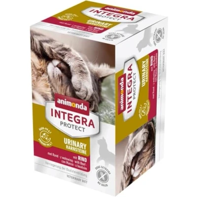 Abbildung von animonda INTEGRA PROTECT Katzenfutter nass Urinary Oxalstein Rind (6 x 100g), vom Tierarzt empfohlen bei Harnsteinen, mit Veterinären entwickeltes Diätalleinfutter für erwachsene Katzen