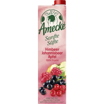 Abbildung von Amecke Sanfte Säfte Himbeer Johannisbeer Apfel 100 Prozent Saft 1 l