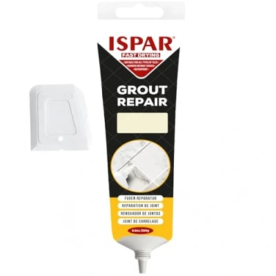 Abbildung von ISPAR Fugenmörtel Creme 250g Fertige Fugenmasse Für Fliesenfugen mit Spachtel Bad, Küche &amp; Fugenreparatur Geruchsneutral Alltagstauglich