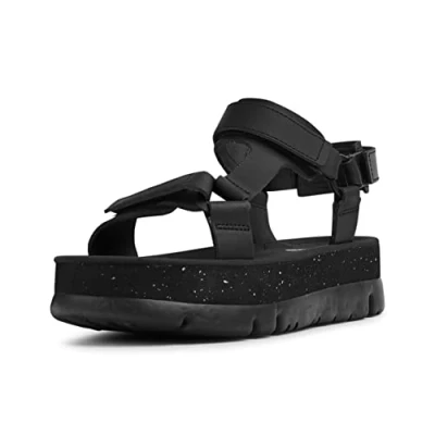 Abbildung von Camper Oruga UP Plateausandalette, Damen, Größe: 41, Black Schuhe