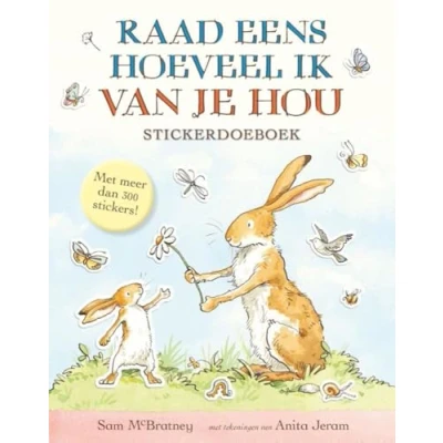Abbildung von Stickerdoeboek Raad eens hoeveel ik van je hou