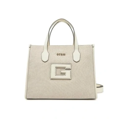 Abbildung von Guess G Status Compartment TOTE Handtasche, Damen, Größe: One Size, Natural/off white
