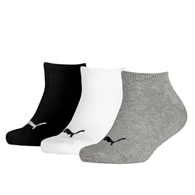 Abbildung von PUMA Jungen Sneaker Socken, Grey/white/black, 26 EU