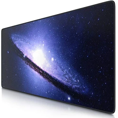 Abbildung von CSL XXL Mauspad Gaming 900x400 mm Mousepad groß mit Motiv Tischunterlage Large Size verbessert Präzision und Geschwindigkeit auch für Roccat Razer Logitech Maus Tastatur Galaxy