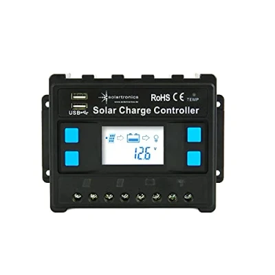 Abbildung von solartronics Laderegler 12V/24V blau 20A 30A 40A 50A 60A Photovoltaik Solarladeregler Solar PV (30A)