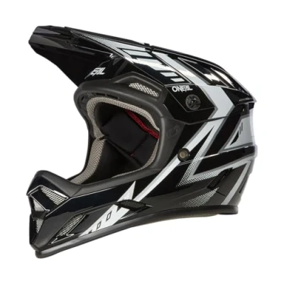 Abbildung von O&#039;NEAL Mountainbike Helm MTB Downhill Robustes ABS, Ventilationsöffnungen für Luftstrom &amp; Kühlung, ABS Außenschale Backflip Helmet Knox V.23 Erwachsene Schwarz Weiß XXL