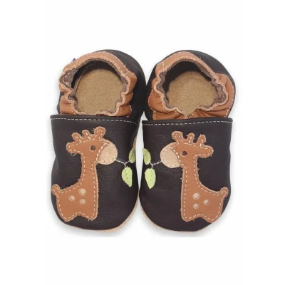 Abbildung von Beck Giraffe Krabbelschuh für Kinder, Größe: 22, Braun Schuhe