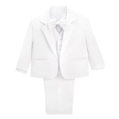 Abbildung von Lito Angels Kleinkind Anzug Jungen Hochzeit, 5 Teiliges Set (Sakko, Weste, Hemd, Hose &amp; Krawatte), Weiß, Größe 3 Jahre 98, 057 (Tag Nummer 04)