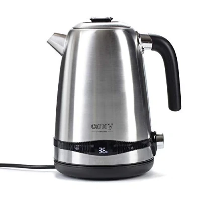 Abbildung von ADLER Camry Edelstahl Wasserkocher 1,7 l mit LCD Display und Temperaturregelung