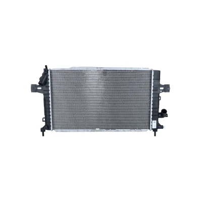Abbildung von NRF EASY FIT 58340 Kühler, Motorkühlung Aluminium 600 366 27 mit Gummitülle Kühlrippen gelötet OPEL: Astra H Caravan, Schrägheck, GTC