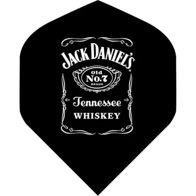 Abbildung von Jack Daniel&#039;s Offiziell lizenzierte Marken Dart Flights, Standard Nr. 2, Flaschenlogo (F3163), 5 Sets mit Stück