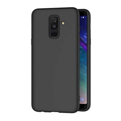 Abbildung von AICEK Compatible Samsung Galaxy J8 2018 Hülle, Schwarz Silikon Schutzhülle für Case TPU Bumper Handyhülle (6,0 Zoll)