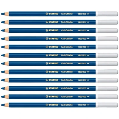 Abbildung von Pastellkreidestift STABILO CarbOthello 12er Pack pariserblau