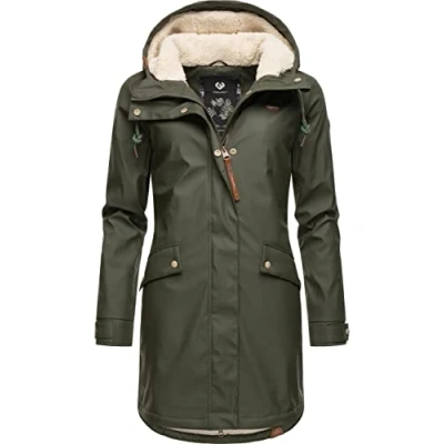 Abbildung von Ragwear Regenjacke &quot;Tinsley&quot;, mit Kapuze, stylischer Regenparka für den Winter