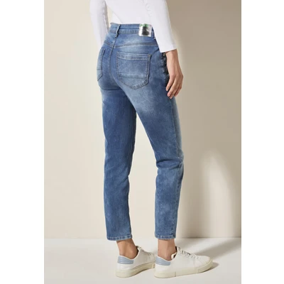 Abbildung von Cecil 7/8 Jeans Slim Fit, Damen, Größe: 28x26, Blau